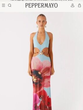 yellow maxi satin dress Joanna Satin Maxi Dress